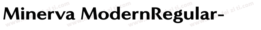 Minerva ModernRegular字体转换